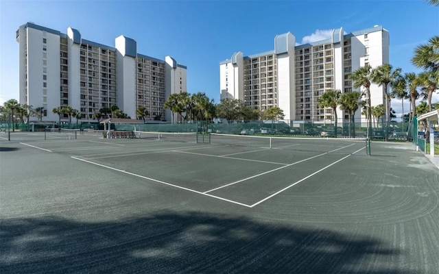 view of tennis court