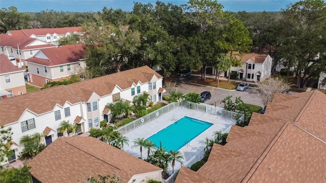 2302 Maki Rd Unit 5, Plant City, FL 33563 - aerial perspective of suburban area with a pool
