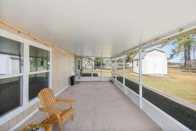 view of sunroom / solarium