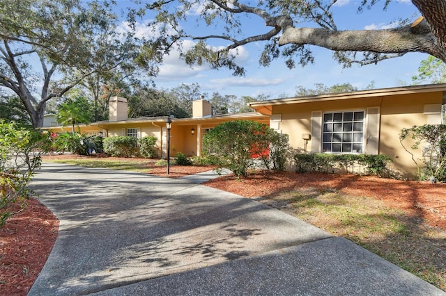 view of ranch-style home