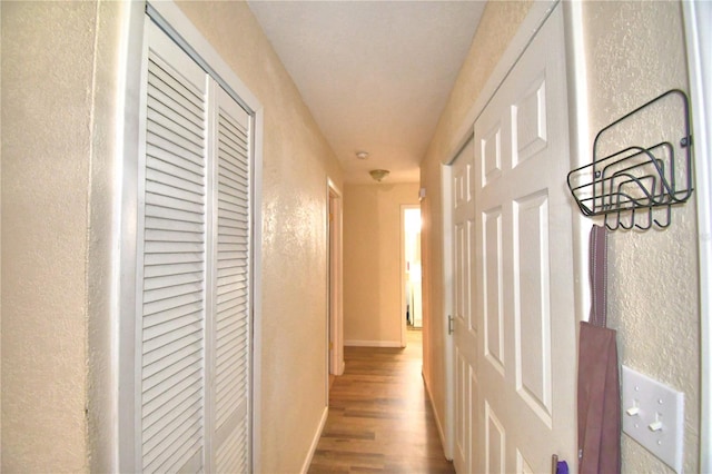 hall featuring hardwood / wood-style floors