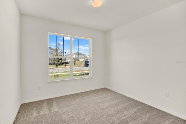 view of carpeted empty room