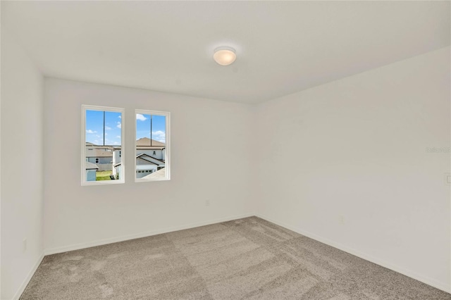 view of carpeted empty room