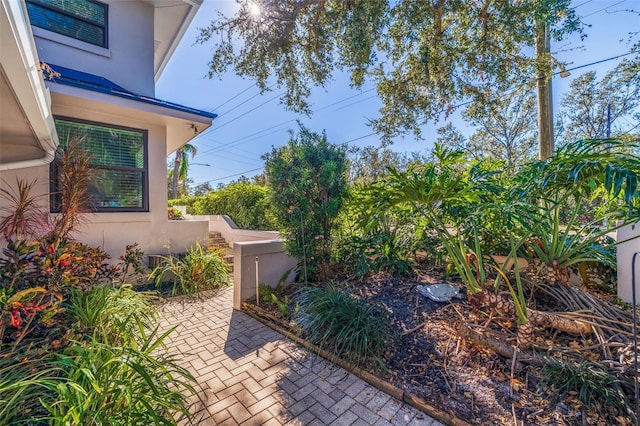 view of yard featuring a patio area