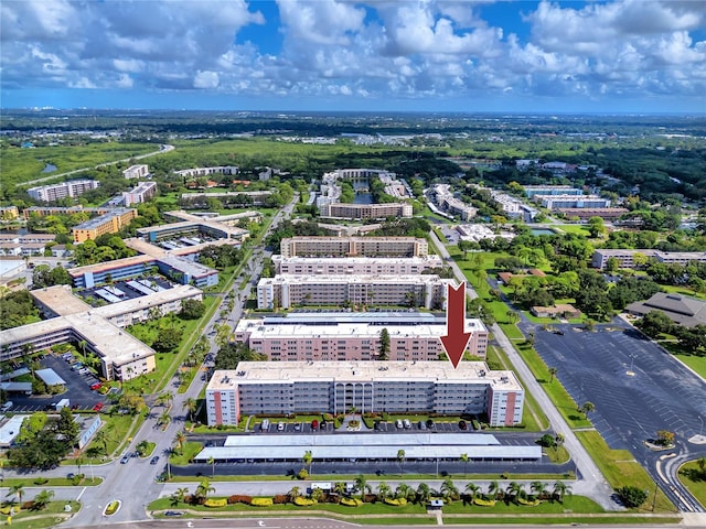 5501 80th St N Unit 214, Saint Petersburg, FL 33709 - aerial view of property and surrounding area with nearby urban area