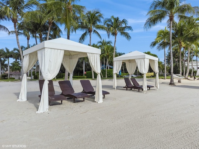 view of home's community with a gazebo