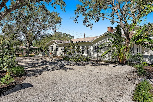 view of front of home