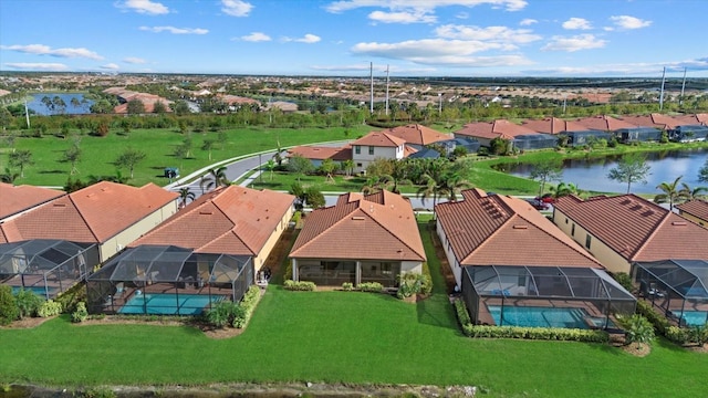 23503 Waverly Cir, Venice, FL 34293 - aerial perspective of suburban area featuring a large body of water