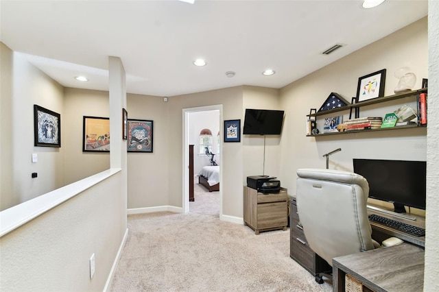 102 S Moody Ave Unit 3, Tampa, FL 33609 - office with carpet floors, baseboards, and recessed lighting