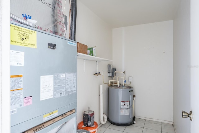 utilities featuring heating unit and water heater