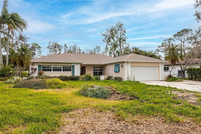 ranch-style house with a garage