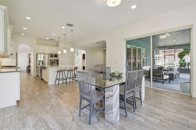 view of dining room