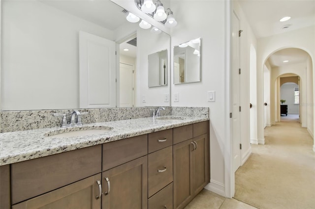 bathroom featuring vanity