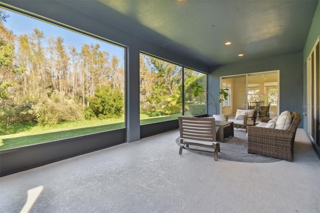 view of sunroom / solarium