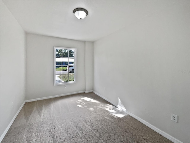 view of carpeted empty room