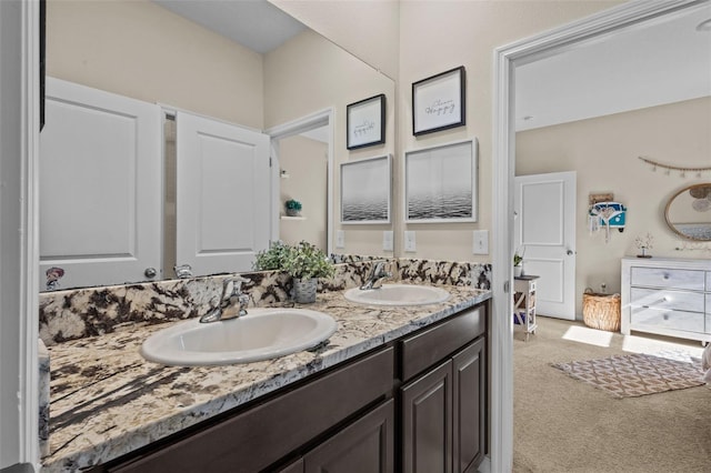 bathroom featuring vanity