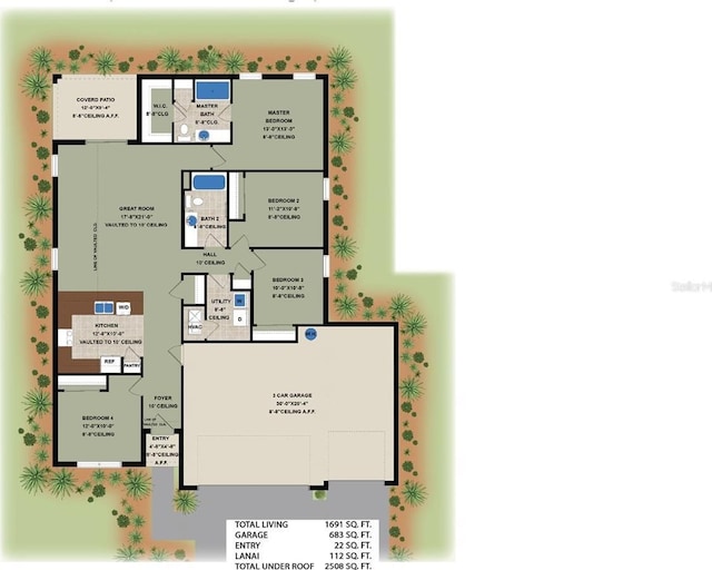 174 Green Oak Park, Rotonda West, FL 33947 - property floor plan