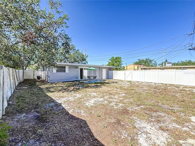 view of back of property