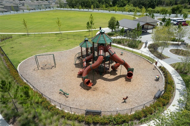 view of play area