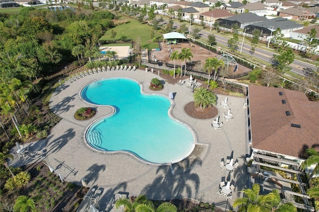 view of pool with a patio