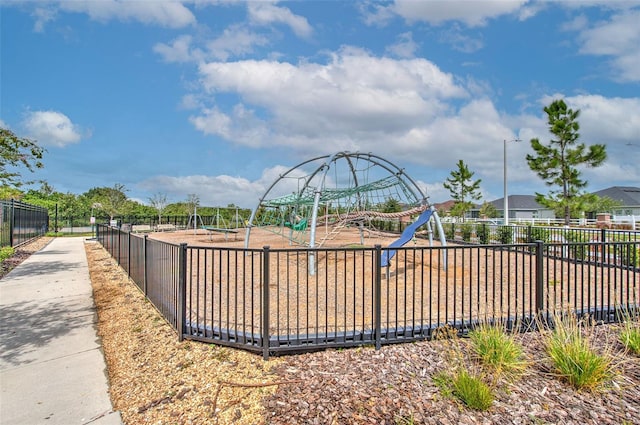 view of jungle gym