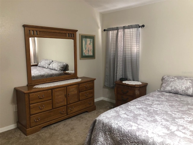 bedroom with carpet