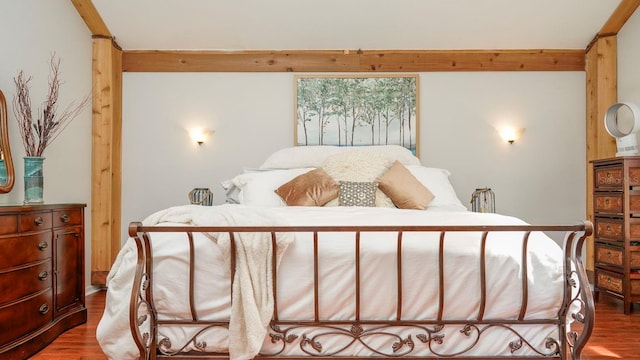 bedroom featuring hardwood / wood-style floors