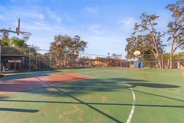 view of basketball court