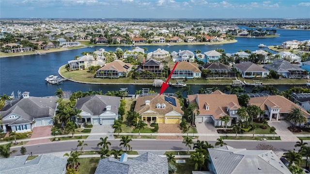 721 Manns Harbor Dr, Apollo Beach, FL 33572 - aerial view of residential area featuring a nearby body of water
