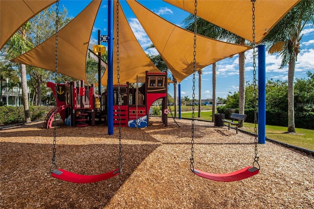 view of jungle gym