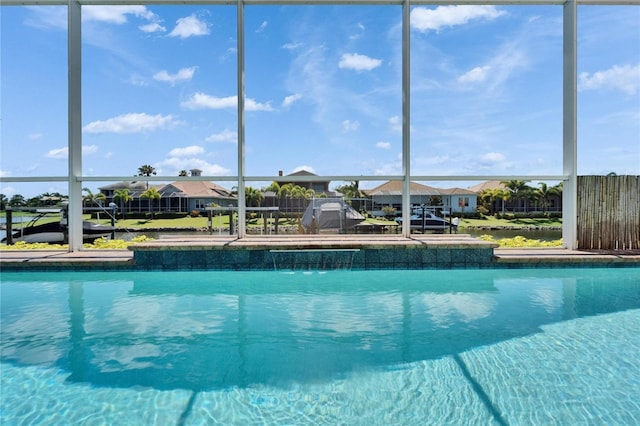 721 Manns Harbor Dr, Apollo Beach, FL 33572 - swimming pool featuring a residential view