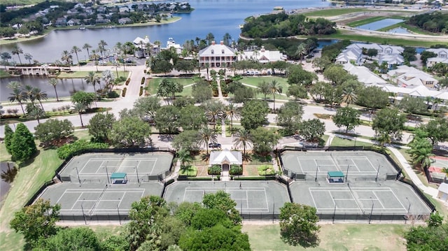 721 Manns Harbor Dr, Apollo Beach, FL 33572 - aerial view of residential area with a nearby body of water