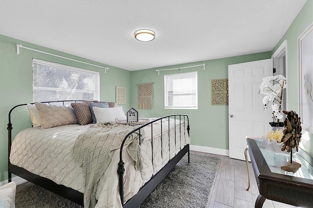 bedroom featuring hardwood / wood-style flooring