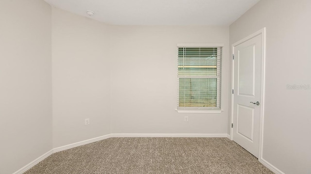 view of carpeted empty room