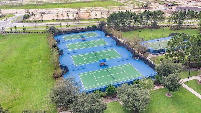 birds eye view of property