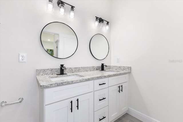 bathroom with vanity