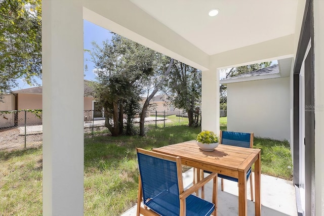 view of yard with a patio