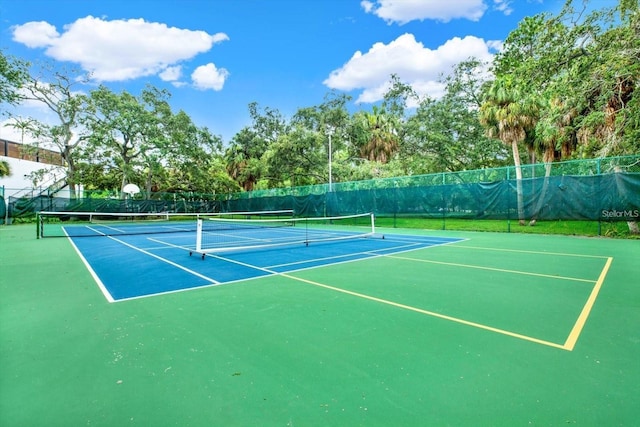 view of sport court