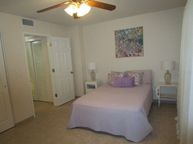 6000 20th St N Unit 114, Saint Petersburg, FL 33714 - bedroom with ceiling fan