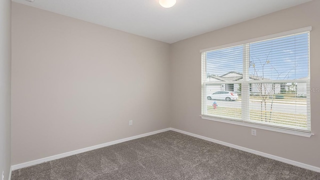 spare room with carpet flooring