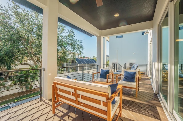 balcony with outdoor lounge area