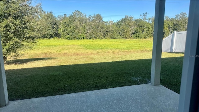 view of yard with a patio