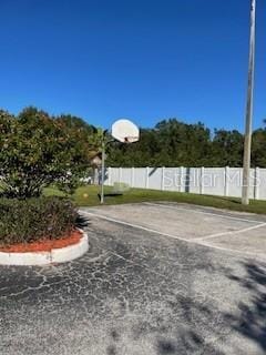 view of basketball court