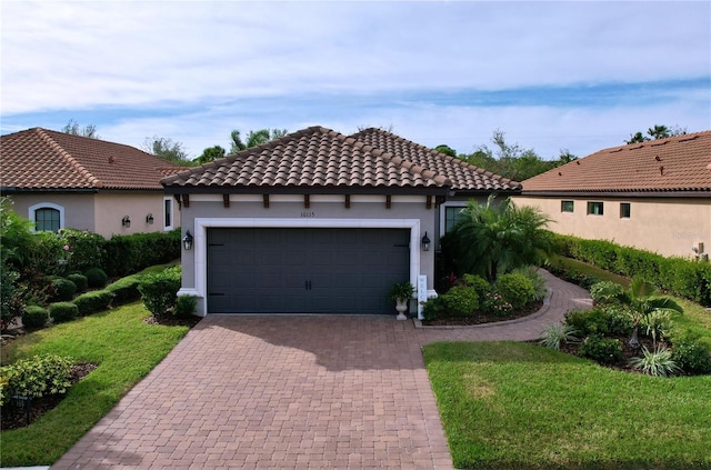 view of side of home with a garage