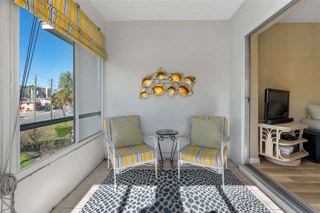 view of sunroom / solarium