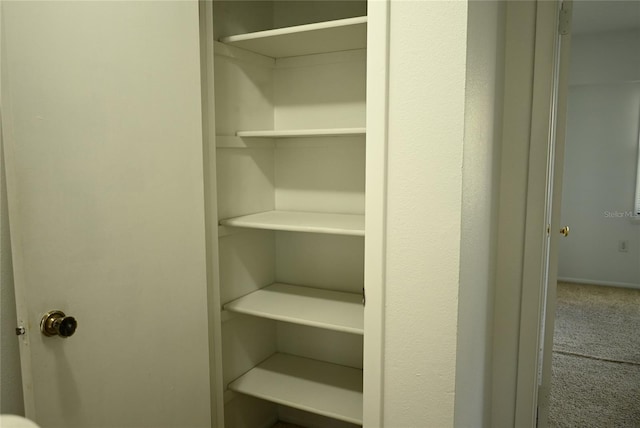 view of closet