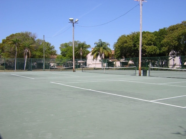 view of tennis court