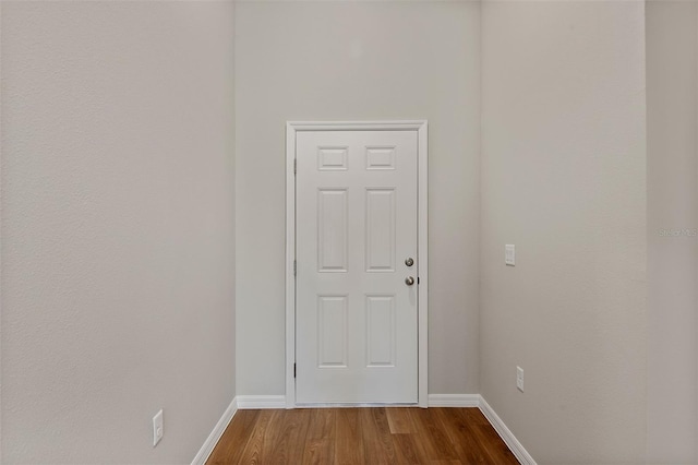 interior space featuring wood-type flooring