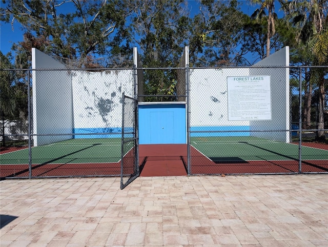 view of sport court