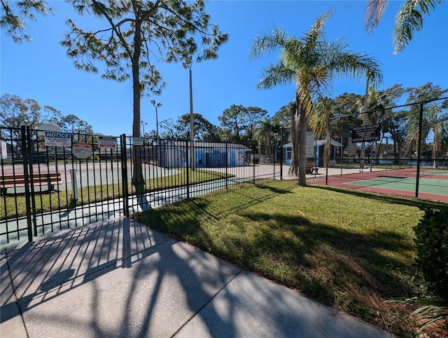 surrounding community featuring a lawn